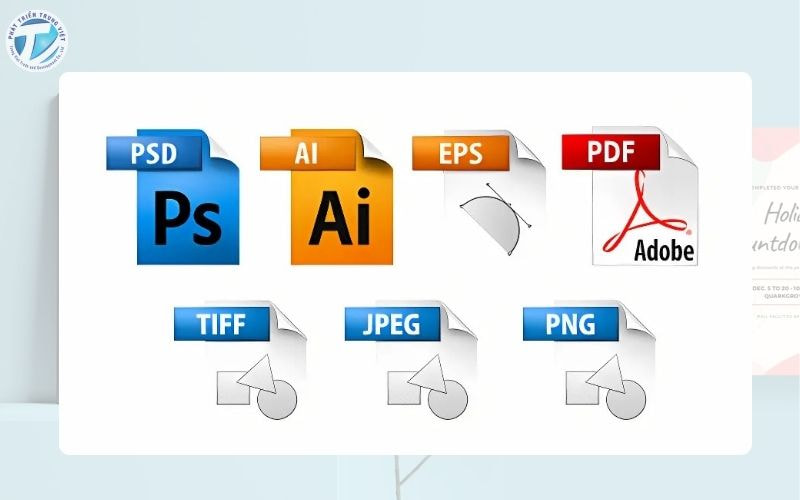 Định dạng file khi xuất poster để đảm bảo chất lượng